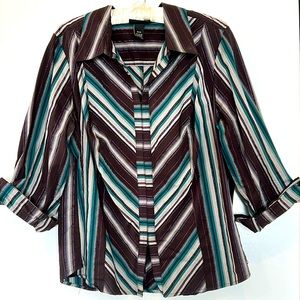 Lane Bryant V-Neck Long Sleeve Blouse Size 18/20